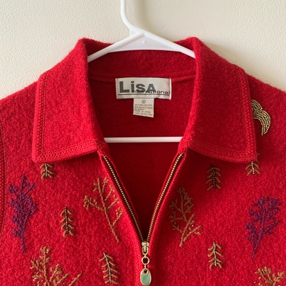 Vintage wool southwest horse equestrian vest (bag8) - Picture 4 of 5